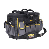 Sac à outils Stanley FatMax noir et gris avec poches multiples, type sacoche