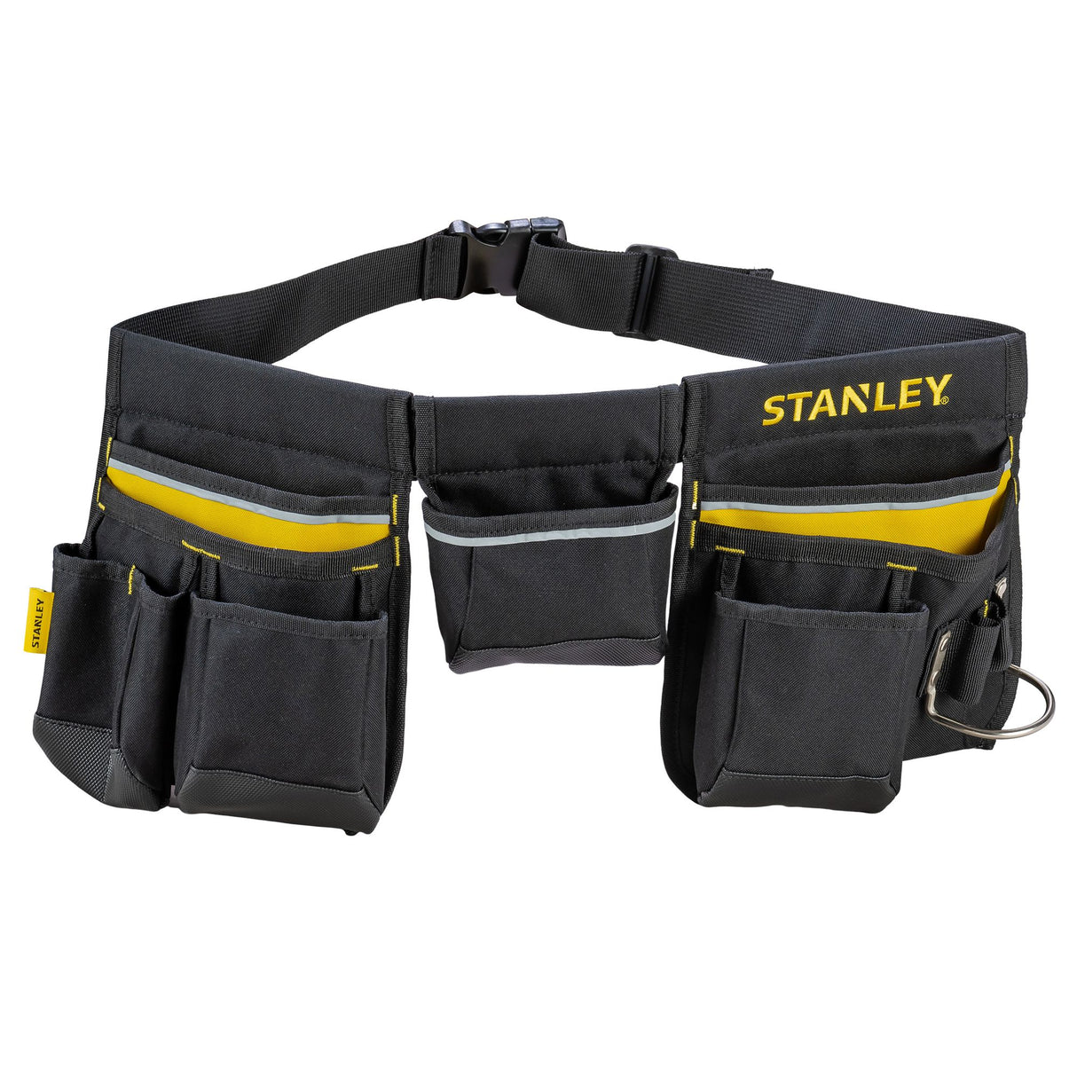 Ceinture porte-outils Stanley, noire et jaune, avec poches multiples pour outils