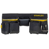 Ceinture porte-outils Stanley, noire, multi-poches pour rangement d’outillage professionnel
