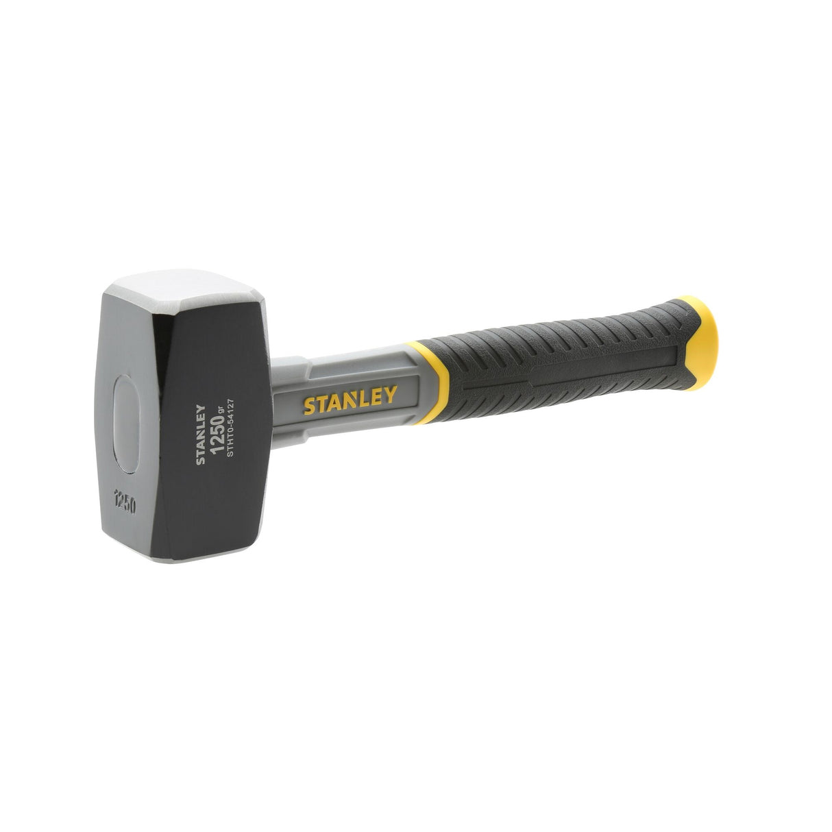 Marteau Stanley, outil massette, couleur noire et jaune, poignée ergonomique antidérapante.