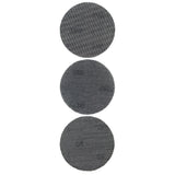 Lot de 3 disques abrasifs Stanley, type maille, couleur noire.