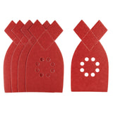 Abrasif Stanley, lot de feuilles de ponçage rouges, pour ponceuse multi, couleur rouge