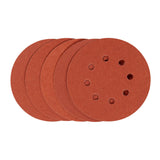 Disques abrasifs Bosch, abrasif, couleur rouge, ronds avec trous de fixation