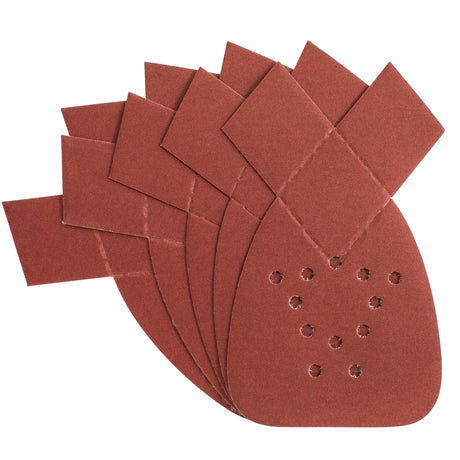 Abrasif Facom, lot de feuilles de ponçage triangulaires, couleur marron