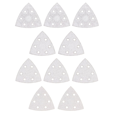 Disques abrasifs Facom, type feuille de ponçage triangulaire, couleur blanche