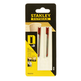 Lame de scie sauteuse Stanley Fatmax, accessoire de coupe, couleur argent et noir, lot de 2