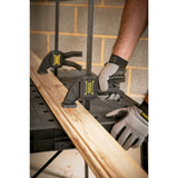 Serre-joint noir Stanley pour bois, utilisé sur établi, outil de serrage