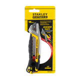Cutter Stanley Fatmax, couteau à lame cassable 18 mm, couleur jaune et noir.
