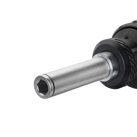 Embout Stanley, douille hexagonale, acier gris, pour perceuse.