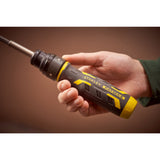 Tournevis Stanley Fatmax, outil à main, noir et jaune, tenu en main
