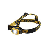 Lampe frontale Stanley jaune et noire, éclairage LED, outil d'éclairage portable