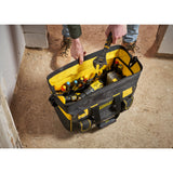 Sac à outils noir et jaune Stanley, type sac de rangement, pour outillage.