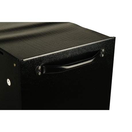Facom servante d’atelier noire avec poignée, mobilier d’atelier acier noir