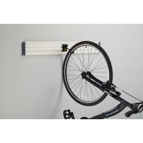 Support mural vélo blanc, marque Corda, type rangement mural, couleur blanc et gris.