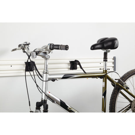 Support mural vélo noir Metaltex, porte-vélo mural pour rangement, couleur noire