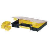 Boîte de rangement Stanley, organiseur à compartiments, couleur jaune et noir