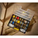 Boîte de rangement Stanley noire et jaune pour visserie, couleur multicolore, type organiseur