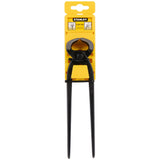 Pince à béton noire Stanley, outillage professionnel, emballage jaune