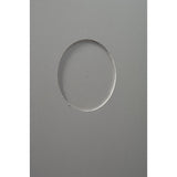 Marque Grohe, plaque de commande grise pour WC, design rond, aspect moderne.