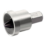 Embout tournevis Facom, type PH2, couleur argent et noir, pour vissage professionnel
