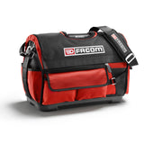 Sac à outils Facom, type sacoche, couleur rouge et noir, avec bandoulière renforcée