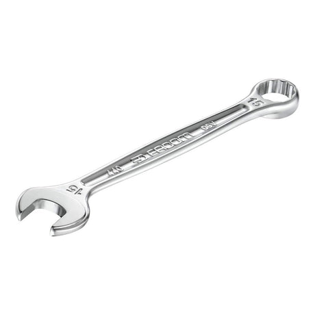 Clé mixte Facom, outil en métal argenté, taille 15 mm pour plomberie et outillage.