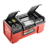 Boîte à outils Facom rouge et noire avec compartiments ouverts