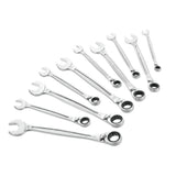 Jeu de clés à cliquet Facom, argenté, outillage professionnel, 10 pièces