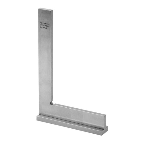 Équerre Facom, outil de mesure, acier argenté, pour plomberie et outillage.