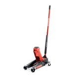 Cric hydraulique Facom rouge et noir, outillage pour levage de véhicule