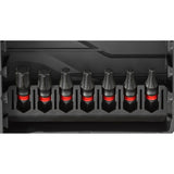 Embouts de vissage Facom, type outils, couleur noire avec anneau rouge