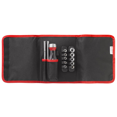 Set d’outils Facom, coffret tournevis noir et rouge avec embouts métalliques chromés