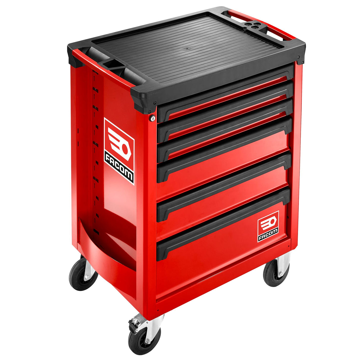 Servante d'atelier Facom rouge à roulettes avec tiroirs de rangement outillage