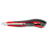 Cutter Stanley, cutter manuel, couleur noire et rouge avec lame rétractable.