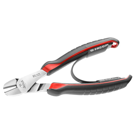 Pince coupante Facom, outil main, couleur noir et rouge, poignée ergonomique