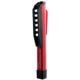 Lampe stylo LED Facom, outil d'éclairage portatif, couleur rouge et noir.