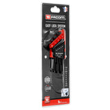 Jeu de clés Allen Facom, outillage, noir et rouge, emballé sous blister
