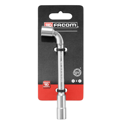 Clé à pipe Facom argentée en métal, outil de plomberie et outillage à main.