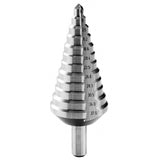 Foret étagé Facom, couleur argent, outil conique pour perçage multi-diamètre.