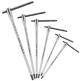 Set de clés mâles Facom, type tournevis en T, couleur argentée, pour outillage.