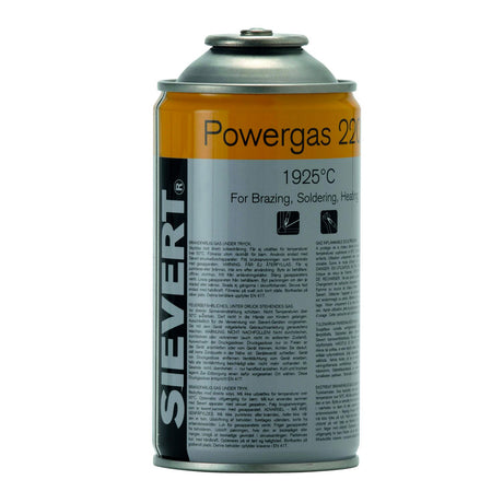 Cartouche de gaz Sievert, type Powergas, couleur orange et argent, pour soudage et brasage