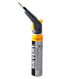 Chalumeau gris et jaune Sievert pour soudure, avec cartouche de gaz Ultragas.
