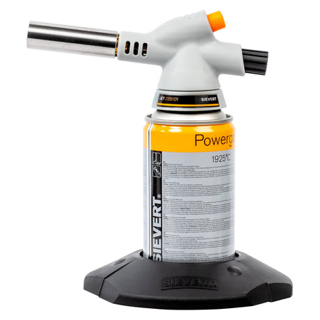 Chalumeau gris et jaune Sievert, outil de soudure à gaz, couleur grise et jaune.