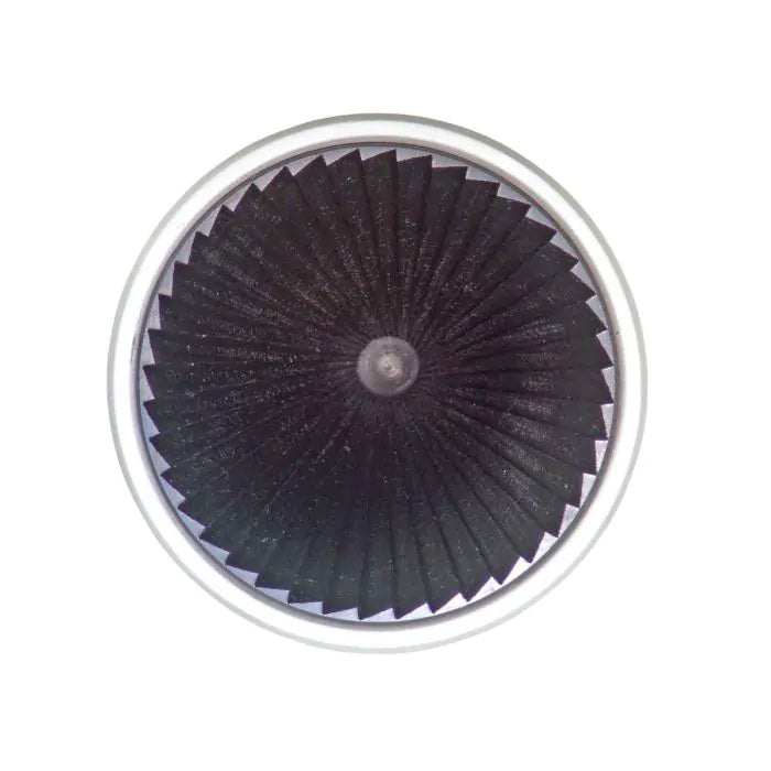 Filtre à eau noir Facom, cartouche circulaire de plomberie, vue dessus