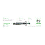 Molly Chevilles métalliques Multi Ø 5 x 60 mm avec vis agglo - Mister PRO