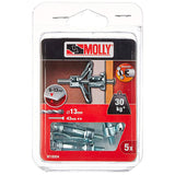 Molly Chevilles métalliques à expansion Ø 6 x 34 mm avec vis M6 à tête cylindrique - Mister PRO