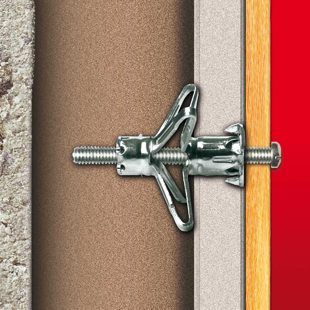 Molly PRO-PACK 50 chevilles métalliques Ø 4 x 46 mm avec vis M4 - Mister PRO