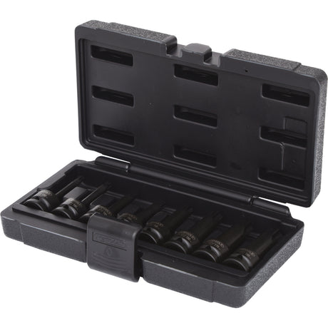 Jeu 8 douilles tournevis chocs longues TORX 1/2'', T30 à T80 - Mister PRO