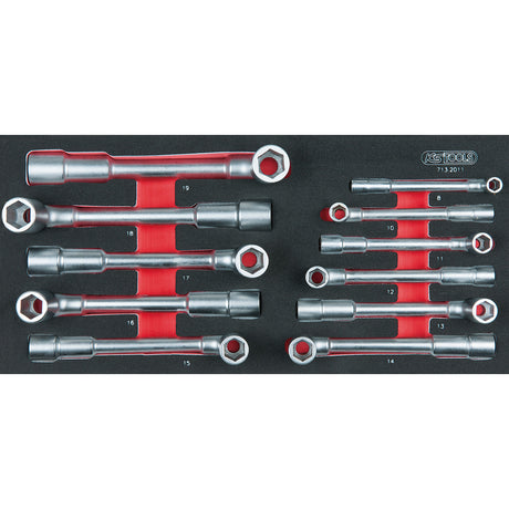 Module de clés à pipe débouchées 6 pans, 11 pièces - Mister PRO