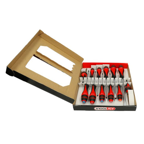 Jeu de 12 tournevis ULTIMATE, Fente - PH - PZ - Mister PRO